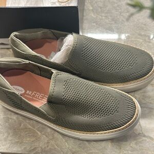 Dr. Scholl's Women's Olive Green Slip-On Sneakers